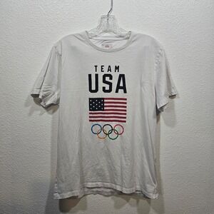 Team USA American Flag Olympics Shirt Size Large